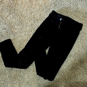 Distressed, ripped, black, American Eagle jeans